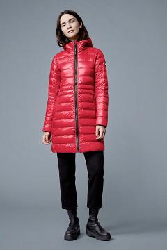 Chamarras Canada Goose Mujer Mexico - Cypress Chaqueta De Plumas Rojos DH8769054